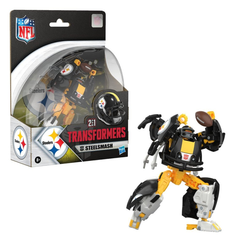 Transformers x NFL Action Figure Pittsburgh Steelers: Steelsmash 14 cm 12