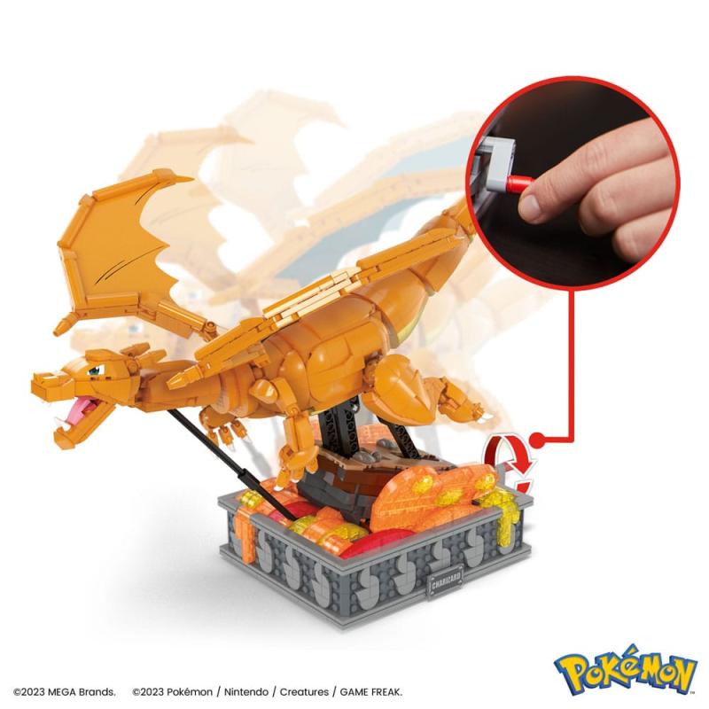 Pokémon Mega Construx Construction Set Motion Charizard 30 cm