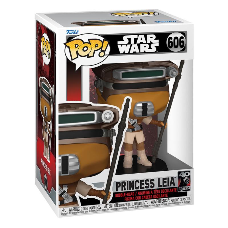 Star Wars Return of the Jedi 40th Anniversary POP! Vinyl Figure Leia (Boushh) 9 cm