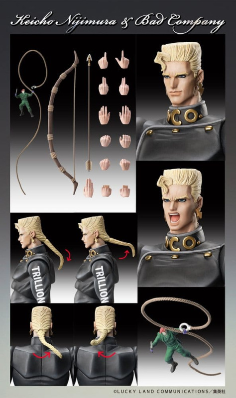 JoJo's Bizarre Adventure: Diamond Is Unbreakable Action Figure Chozokado Keicho Nijimura & Bad Compa 7