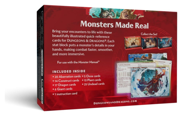 Dungeons & Dragons RPG Reference Cards: Monsters (Fearsome and Ferocious) *English Version* 1