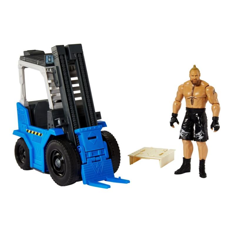 WWE Wrekkin' Vehicle Slam 'N Stack Forklift with Brock Lesnar Action Figure 15 cm