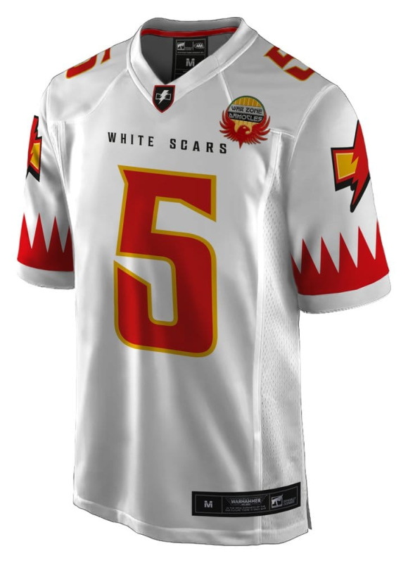 Warhammer 40,000 Sports Jersey Shirt White Scar - L 6