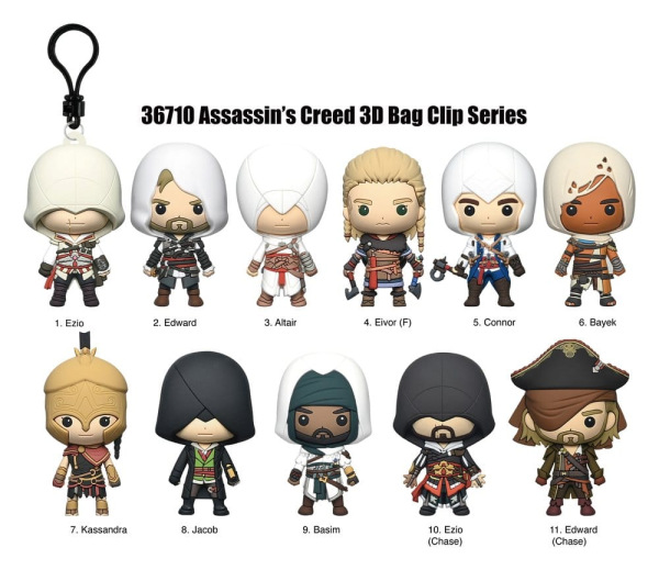 Assassin's Creed 3D Foam Bag Clips Series 1 Display (24) 2