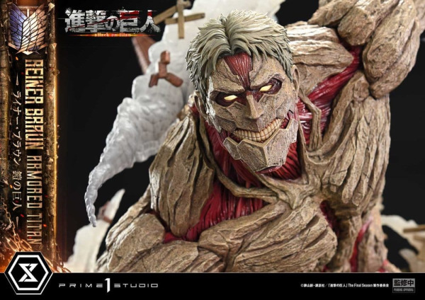 Attack on Titan (TV animation) Ultimate Diorama Masterline Statue Reiner Braun Armored Titan 75 cm 9