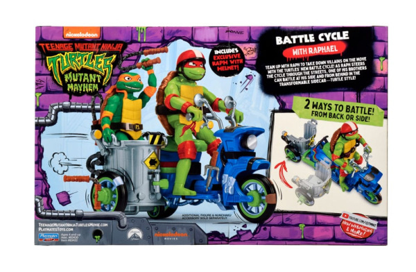 Teenage Mutant Ninja Turtles: Mutant Mayhem Action Figure Raphael & Scooter with Sidecar 11 cm 2