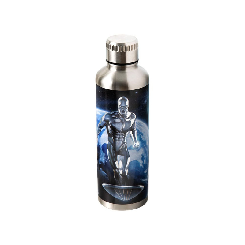 Fantastic Four Metal Water Bottle Silver Surfer 2