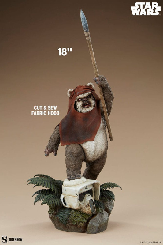 Star Wars: Episode VI - Return of the Jedi Premium Format Statue Wicket 46 cm 5