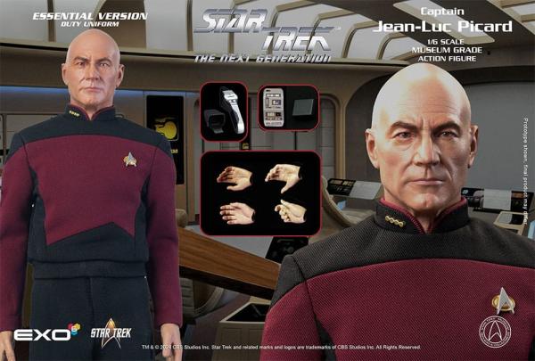 Star Trek: The Next Generation Action Figure 1/6 Captain Jean-Luc Picard (Essential Duty Uniform) 30