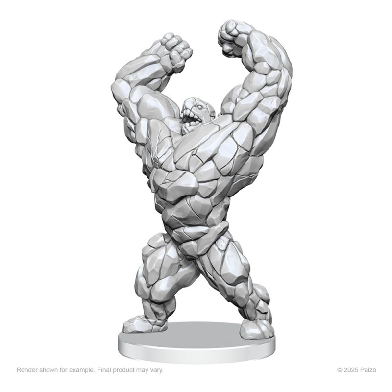 Pathfinder Deep Cuts Unpainted Miniatures Living Landslide & Living Wildfire 1