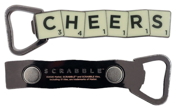 Scrabble Bottle Opener Magnetic Cheers 1