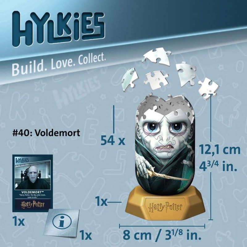 Harry Potter Hylkies 3D Jigsaw Puzzle #40 Voldemort 12 cm 6