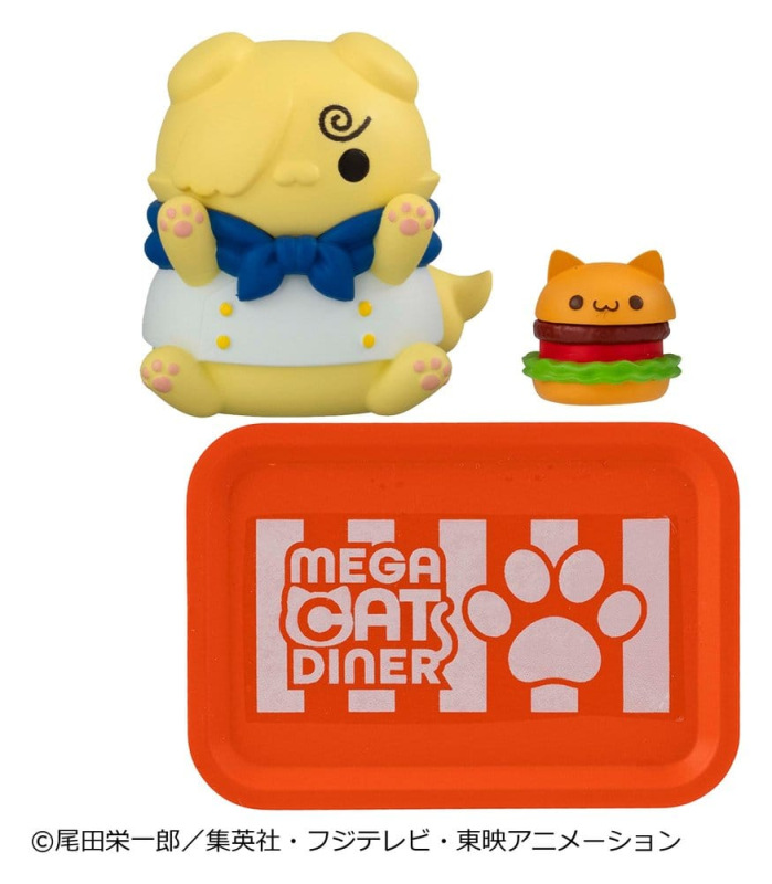 One Piece Mega Cat Project Mini Figures NyanPieceNyan! Diner! 3 cm Blind Box Display (6) 4