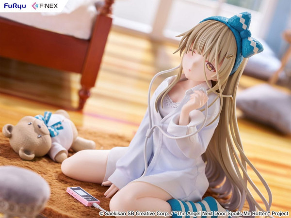 The Angel Next Door Spoils Me Rotten F:Nex PVC Statue 1/7 Mahiru Shiina Relax Ver. 14 cm 3
