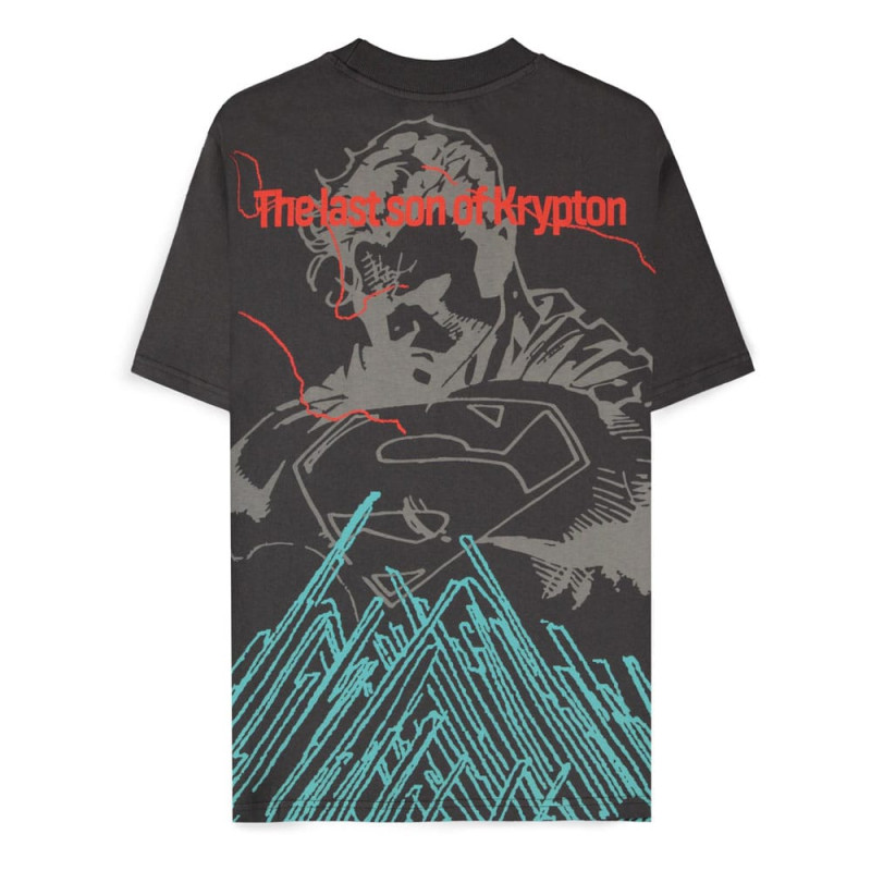 DC Comics T-Shirt Superman Dark Grey son of Krypton Size XL 1