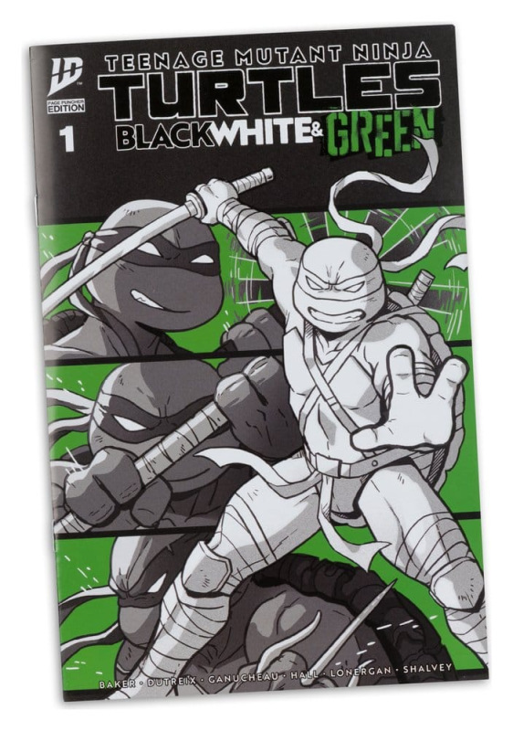 Teenage Mutant Ninja Turtles Page Punchers Action Figure Leonardo (Black White & Green) (Red Platinu 5