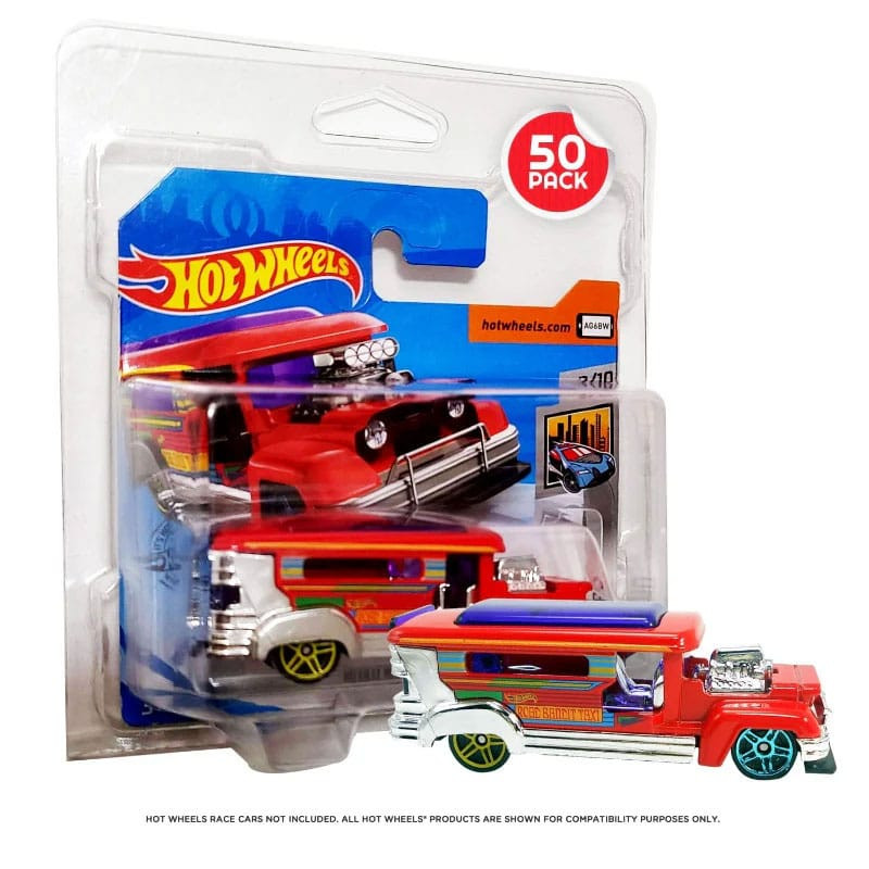 Hot Wheels European Series PET Blisters 50-Pack for Short Card