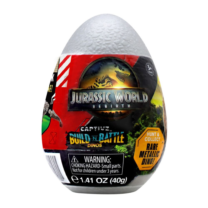 Jurassic World Rebirth Pop N Lock Breach Blind Box Captivz Build n Battle Dinos Display (12) 1