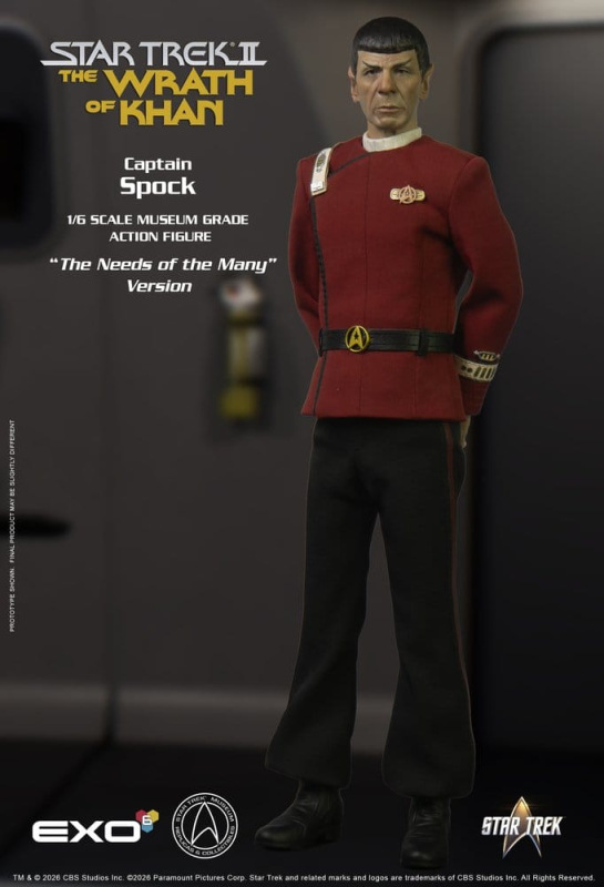 Star Trek: The Wrath of Khan Action Figure 1/6 Captain Spock Needs of the Many Version 30 cm 6