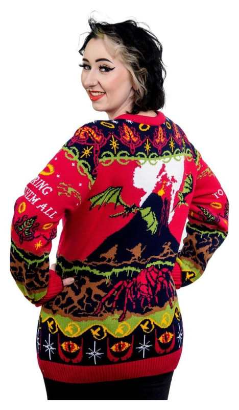 Lord Of The Rings Christmas Sweater One Sweater To Rule Them All Size XXXL 1