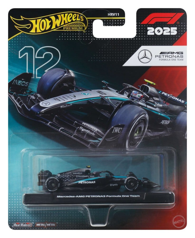 Formula 1 Hot Wheels Premium Die-Cast Vehicle 1/64 Team Mercedes Benz: Driver 2 1
