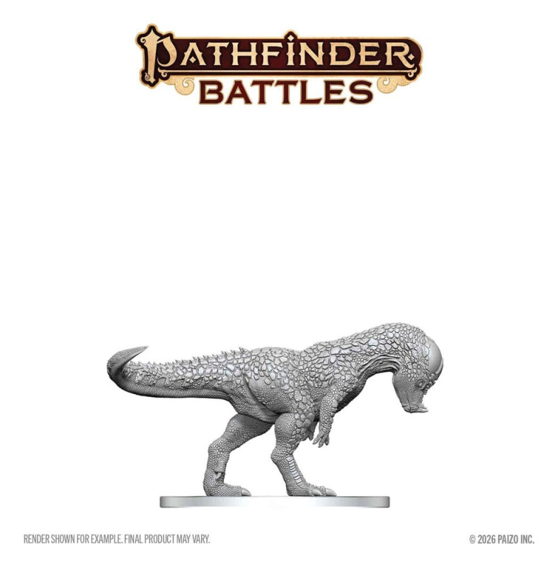 Pathfinder Battles Deep Cuts Unpainted Miniature Pachycephalosaurus 13 cm 1