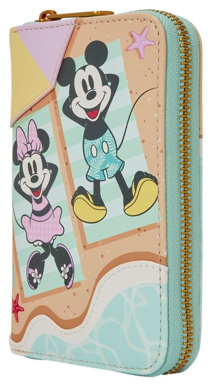 Mickey & Minnie Beach Fun Zip Around Wallet 2