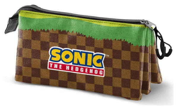 Sonic - The Hedgehog Triple Pencil case SEGA Greenhill Multicolour 1