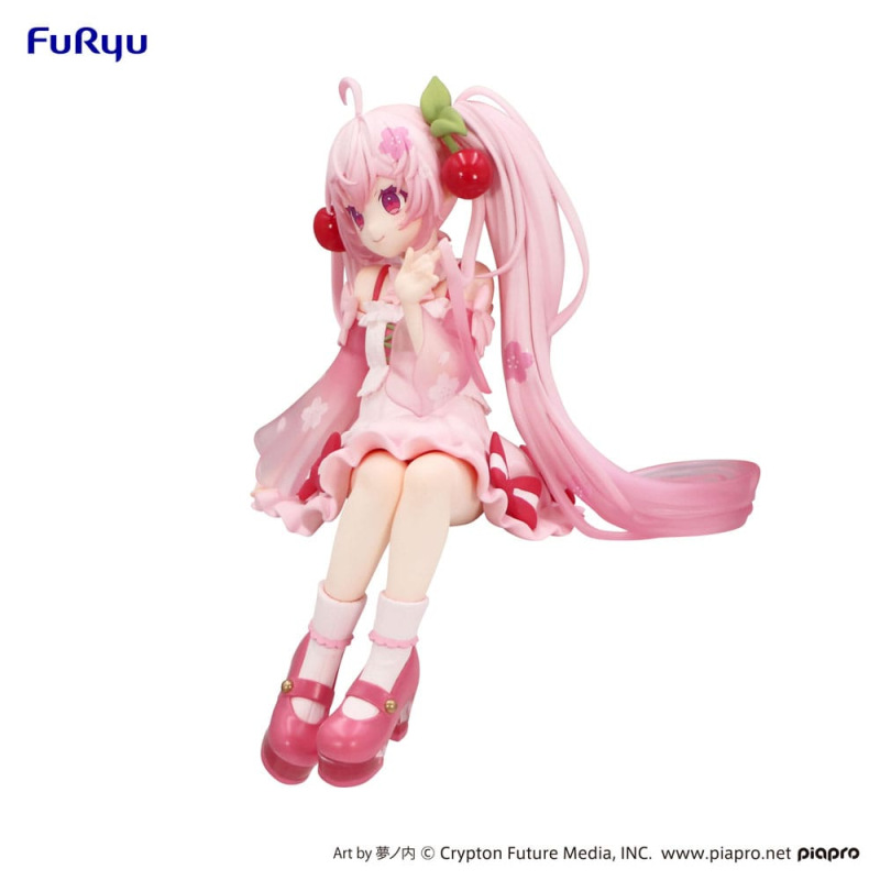 Hatsune Miku Noodle Stopper PVC Statue Sakura Miku 2025 14 cm 6