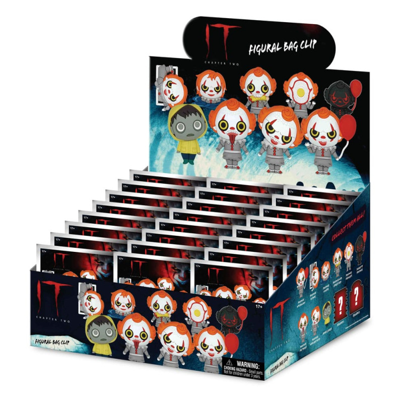 It 2 3D PVC Bag Clips Series 1 Display (24) 2