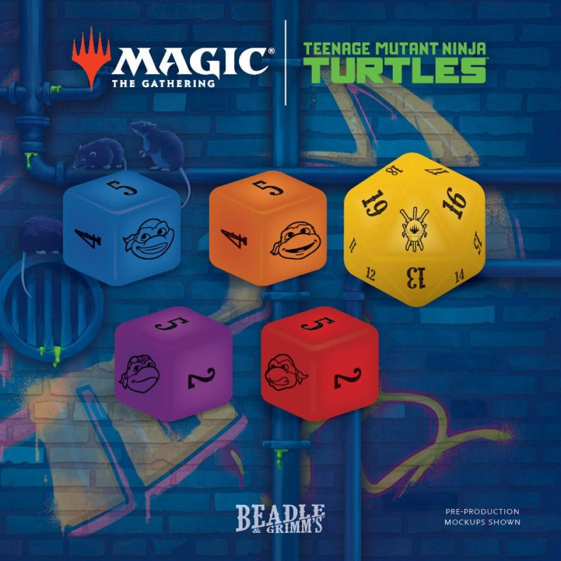 Magic the Gathering Dice and Token Pack Teenage Mutant Ninja Turtles *English* 3