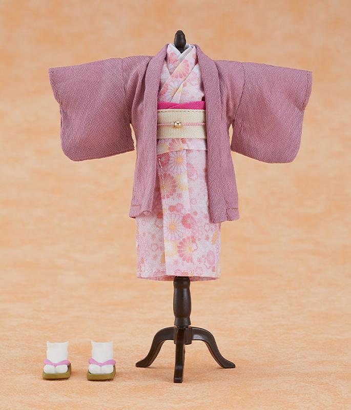 Original Character for Nendoroid Doll Figures Outfit Set: Kimono - Girl (Pink)