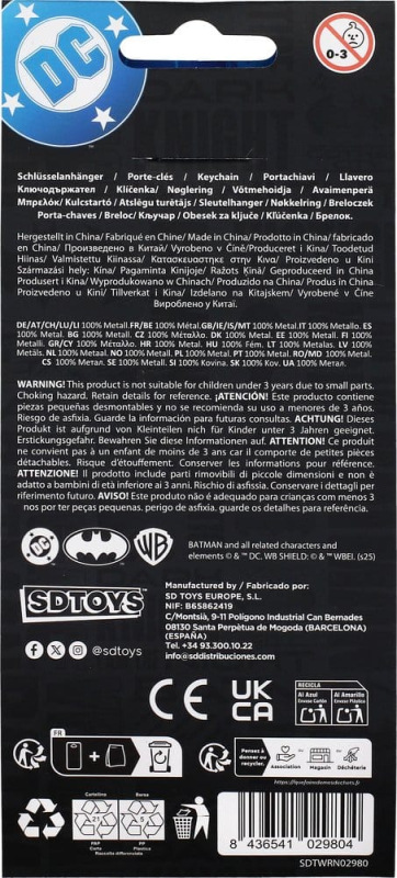 Batman Metal Key Ring Logo 2