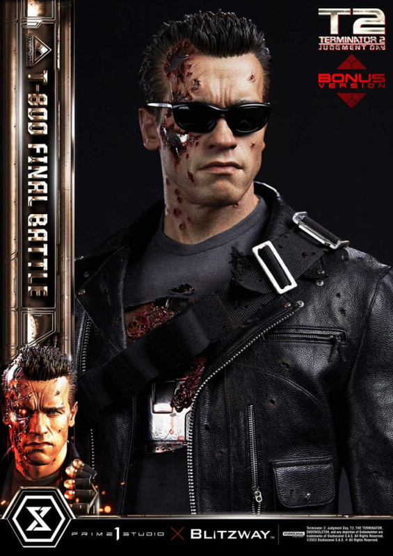 Terminator 2 Museum Masterline Series Statue 1/3 T-800 Final Battle Deluxe Bonus Version 75 cm 7