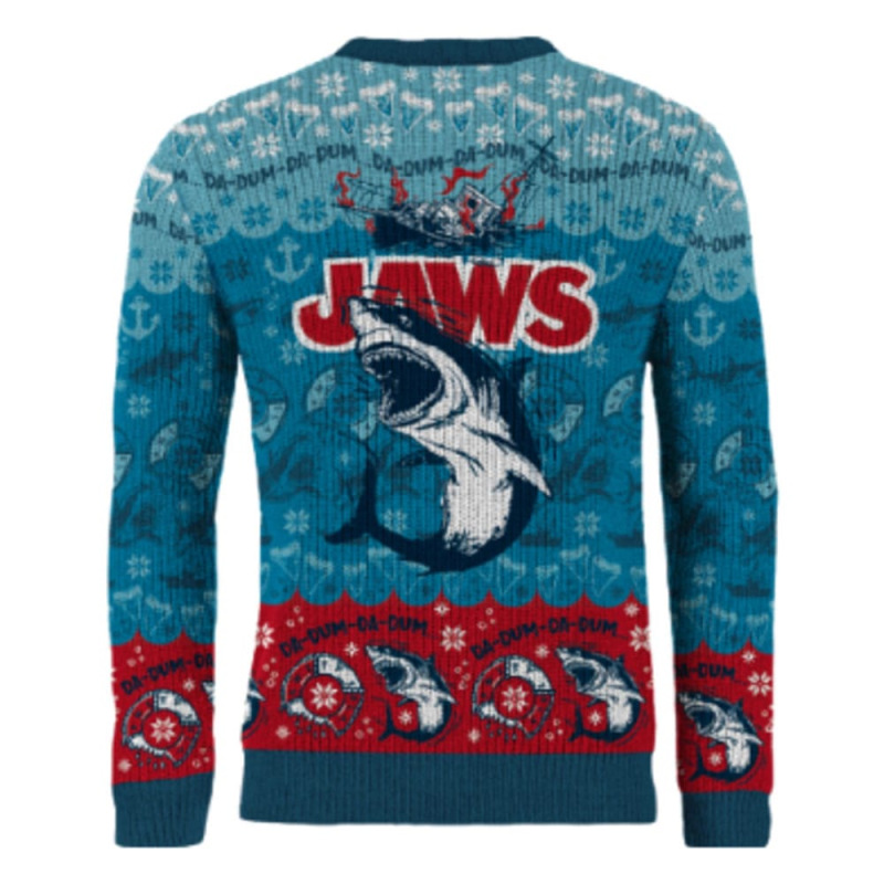 Jaws Christmas Sweater Jaws Size XL 1