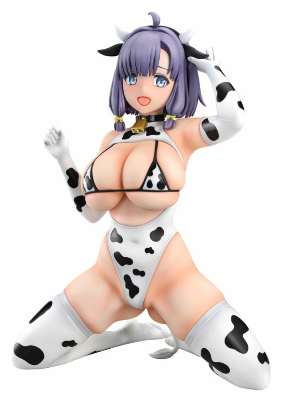 Nukitashi The Animation PVC Statue 1/5 Misaki Hotori Cow print costume 22 cm