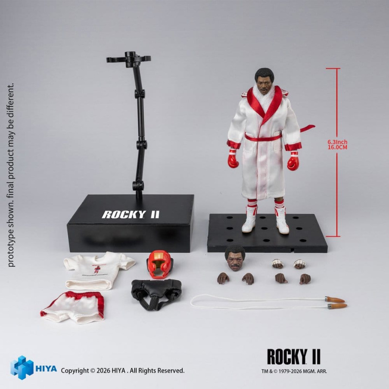 Rocky II Exquisite Super Action Figure 1/12 Apollo 16 cm 6