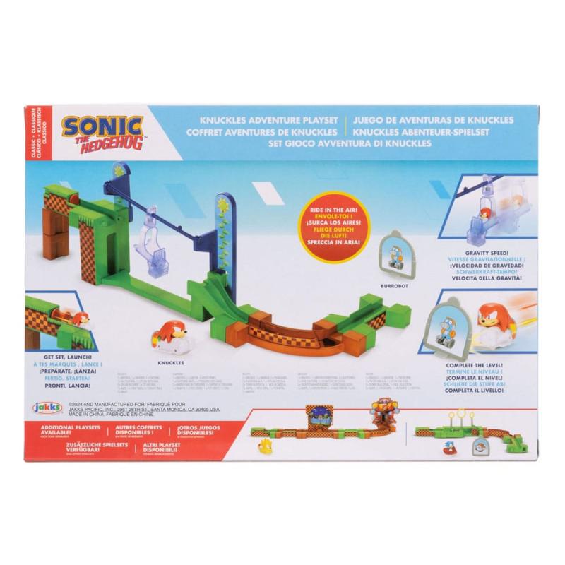 Sonic - The Hedgehog Go Go Racers Mini Figure Playset Launching ramps Sonic & Knuckles