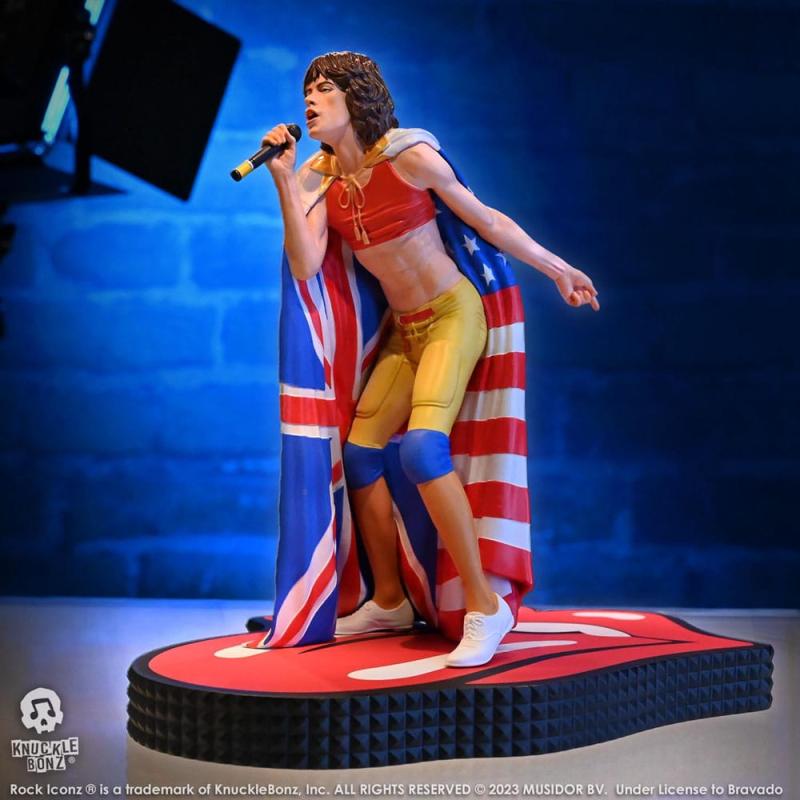 The Rolling Stones Rock Iconz Statue Mick Jagger (Tattoo You Tour 1981) 22 cm