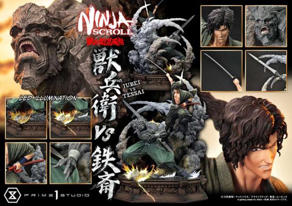 Ninja Scroll Ultimate Premium Masterline Series Statue 1/4 Jubei Versus Tessai 101 cm