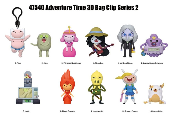 Adventure Time 3D PVC Bag Clips Series 2 Blind Bag Display (24) 1
