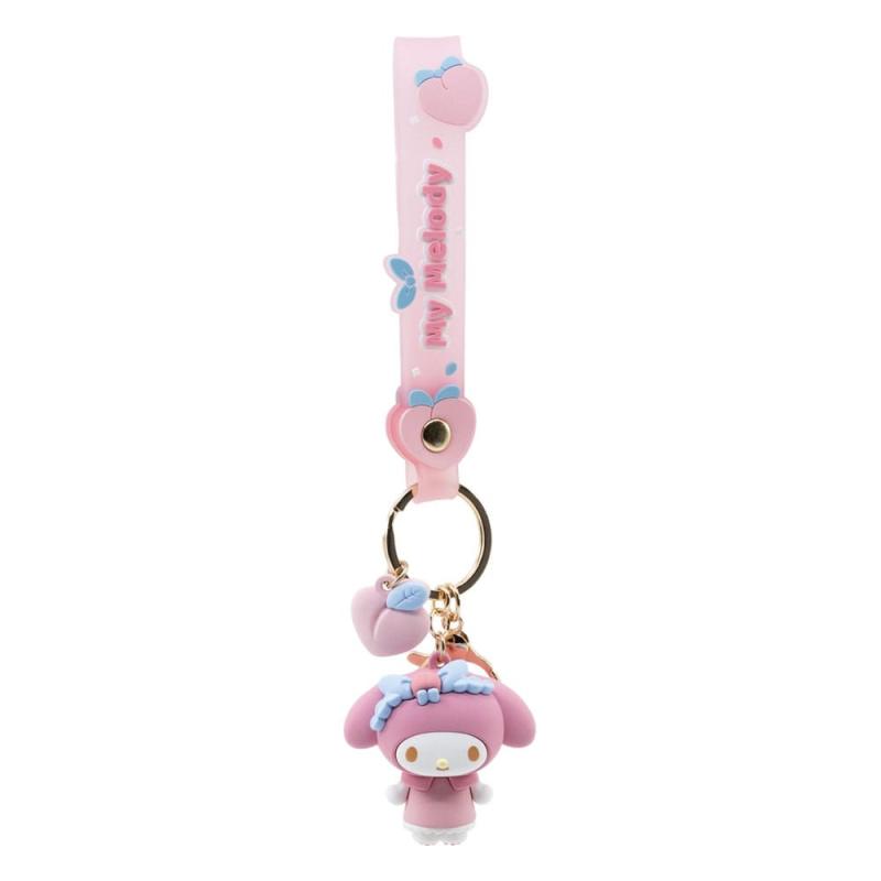 Sanrio Peach Series Keychain with Hand Strap Hello Kitty and Friends Display (12)