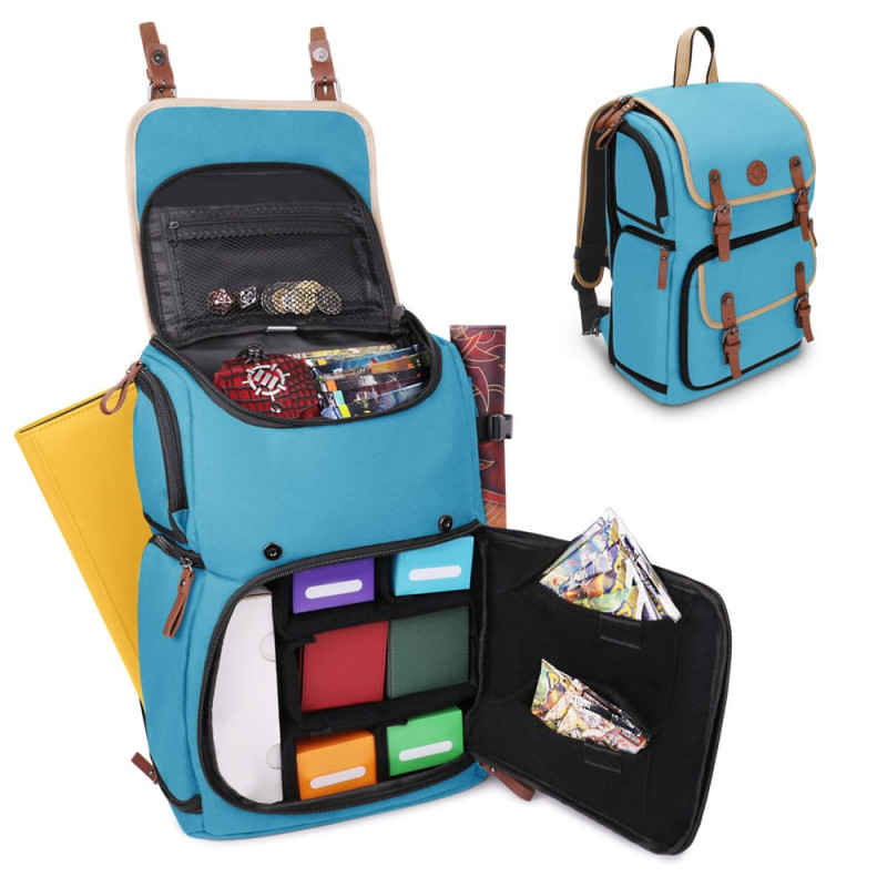 Enhance TCG Series Trading Card Backpack Designer Edition Blue Full-size 9