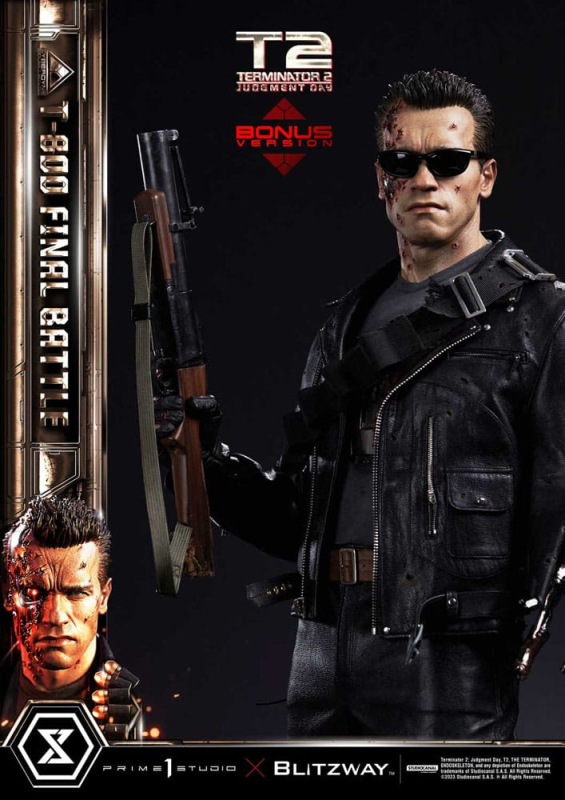 Terminator 2 Museum Masterline Series Statue 1/3 T-800 Final Battle Deluxe Bonus Version 75 cm 4