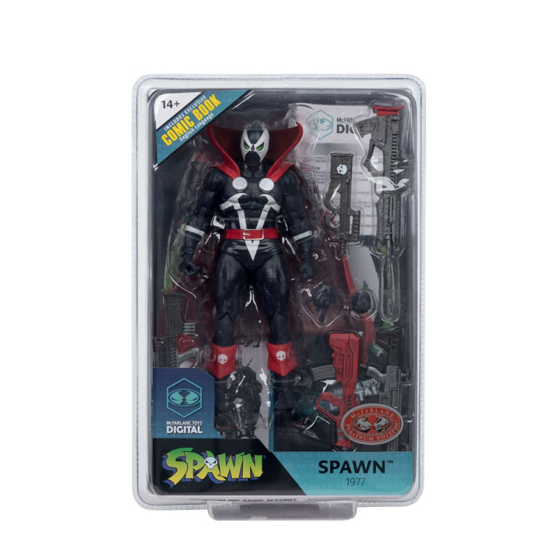 Spawn Page Punchers Action Figure Spawn 1977 Red and Black (Chase) Red Platinum Edition 18 cm 7
