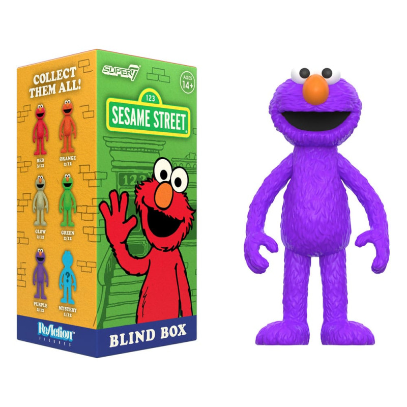 Sesame Street ReAction Action Figures 10 cmWave 04 Elmo Blind Box Display (12) 10