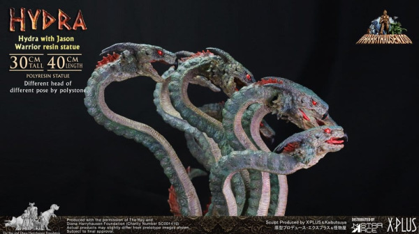 Ray Harryhausen Painted Statue Hydra with Jason Warrior Resin Statue 30 cm 5