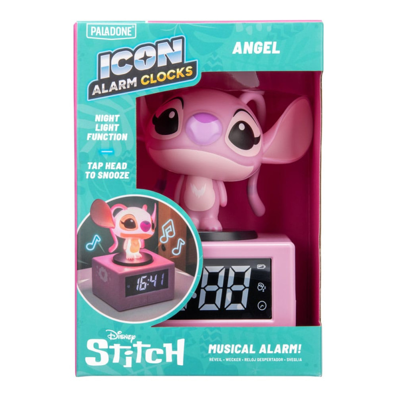 Lilo & Stitch Icon Alarm Clock Angel 12 cm 3