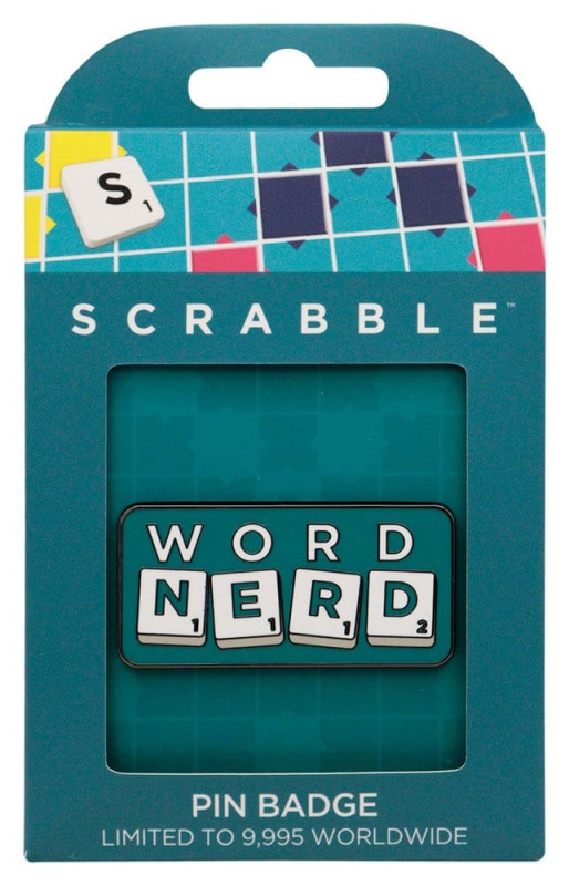 Scrabble Pin Badge Word Nerd Limited Edition 2