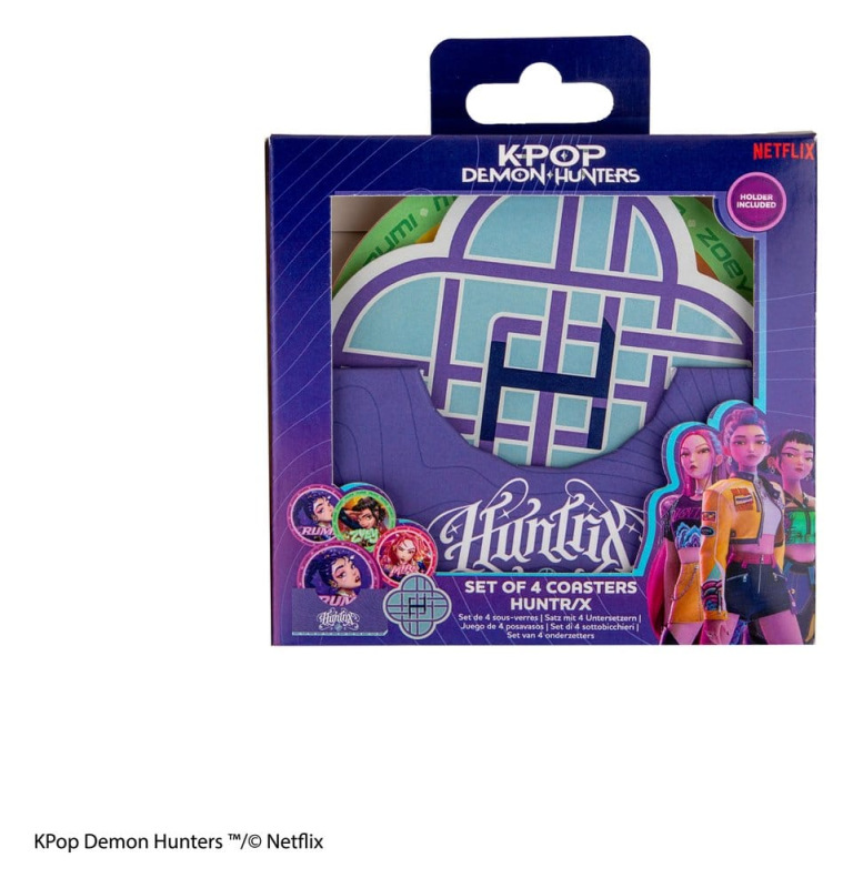 KPop Demon Hunters Set of 4 Coasters HUNTR/X 2